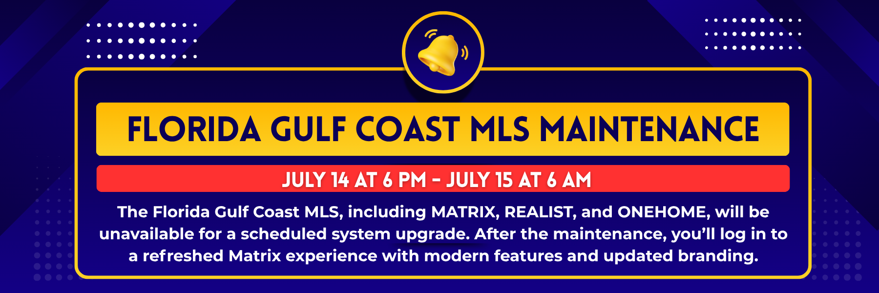 Florida Gulf Coast MLS Maintenance