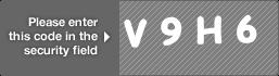 captcha code for visual authentication  letter V number 9 letter H number 6