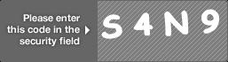 captcha code for visual authentication  letter S number 4 letter N number 9