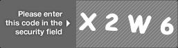 captcha code for visual authentication  letter X number 2 letter W number 6