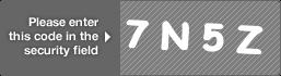 captcha code for visual authentication  number 7 letter N number 5 letter Z