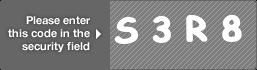 captcha code for visual authentication  letter S number 3 letter R number 8