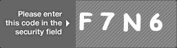 captcha code for visual authentication  letter F number 7 letter N number 6