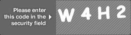 captcha code for visual authentication  letter W number 4 letter H number 2