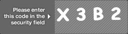captcha code for visual authentication  letter X number 3 letter B number 2