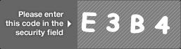 captcha code for visual authentication  letter E number 3 letter B number 4