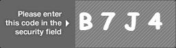 captcha code for visual authentication  letter B number 7 letter J number 4