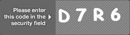 captcha code for visual authentication  letter D number 7 letter R number 6