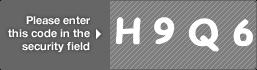 captcha code for visual authentication  letter H number 9 letter Q number 6