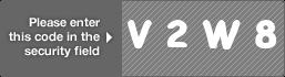 captcha code for visual authentication  letter V number 2 letter W number 8
