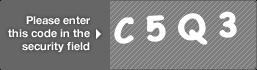 captcha code for visual authentication  letter C number 5 letter Q number 3