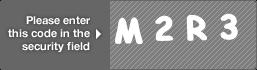 captcha code for visual authentication  letter M number 2 letter R number 3