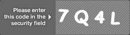 captcha code for visual authentication  number 7 letter Q number 4 letter L