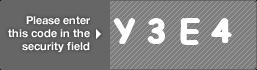captcha code for visual authentication  letter Y number 3 letter E number 4