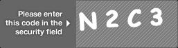captcha code for visual authentication  letter N number 2 letter C number 3