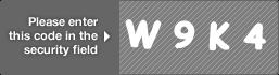 captcha code for visual authentication  letter W number 9 letter K number 4