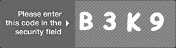 captcha code for visual authentication  letter B number 3 letter K number 9