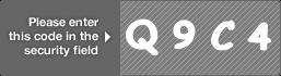 captcha code for visual authentication  letter Q number 9 letter C number 4