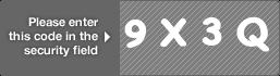 captcha code for visual authentication  number 9 letter X number 3 letter Q