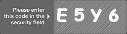 captcha code for visual authentication  letter E number 5 letter Y number 6