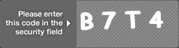 captcha code for visual authentication  letter B number 7 letter T number 4