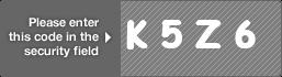captcha code for visual authentication  letter K number 5 letter Z number 6