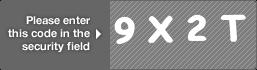 captcha code for visual authentication  number 9 letter X number 2 letter T