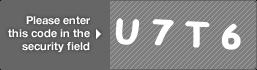 captcha code for visual authentication  letter U number 7 letter T number 6