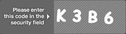 captcha code for visual authentication  letter K number 3 letter B number 6