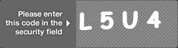 captcha code for visual authentication  letter L number 5 letter U number 4