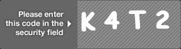captcha code for visual authentication  letter K number 4 letter T number 2