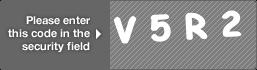 captcha code for visual authentication  letter V number 5 letter R number 2