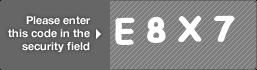 captcha code for visual authentication  letter E number 8 letter X number 7
