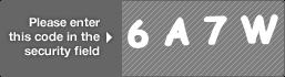 captcha code for visual authentication  number 6 letter A number 7 letter W