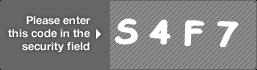 captcha code for visual authentication  letter S number 4 letter F number 7