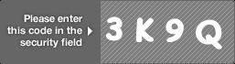 captcha code for visual authentication  number 3 letter K number 9 letter Q