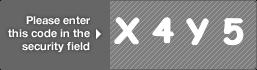 captcha code for visual authentication  letter X number 4 letter Y number 5