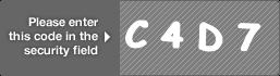 captcha code for visual authentication  letter C number 4 letter D number 7