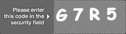 captcha code for visual authentication  letter G number 7 letter R number 5