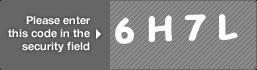 captcha code for visual authentication  number 6 letter H number 7 letter L