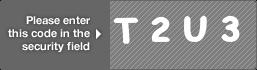 captcha code for visual authentication  letter T number 2 letter U number 3