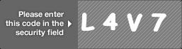 captcha code for visual authentication  letter L number 4 letter V number 7