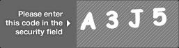 captcha code for visual authentication  letter A number 3 letter J number 5