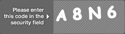 captcha code for visual authentication  letter A number 8 letter N number 6