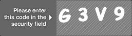captcha code for visual authentication  letter G number 3 letter V number 9