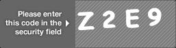 captcha code for visual authentication  letter Z number 2 letter E number 9