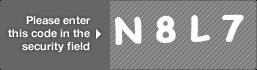 captcha code for visual authentication  letter N number 8 letter L number 7