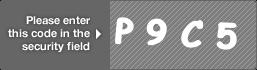 captcha code for visual authentication  letter P number 9 letter C number 5