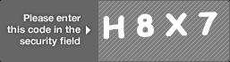 captcha code for visual authentication  letter H number 8 letter X number 7