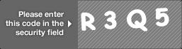 captcha code for visual authentication  letter R number 3 letter Q number 5